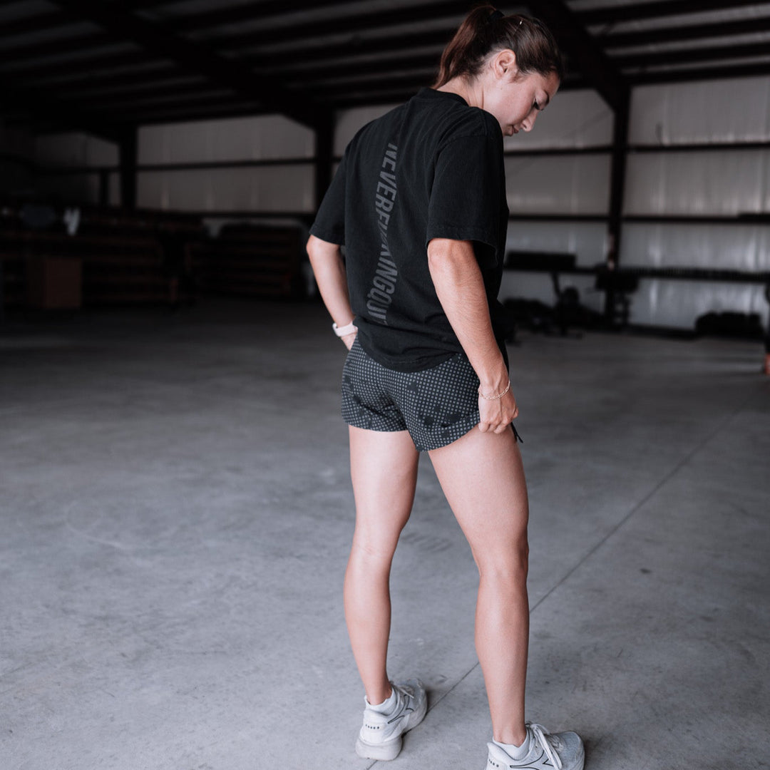 Women's Covert Sprint Shorts - Midnight Digital Night Camo