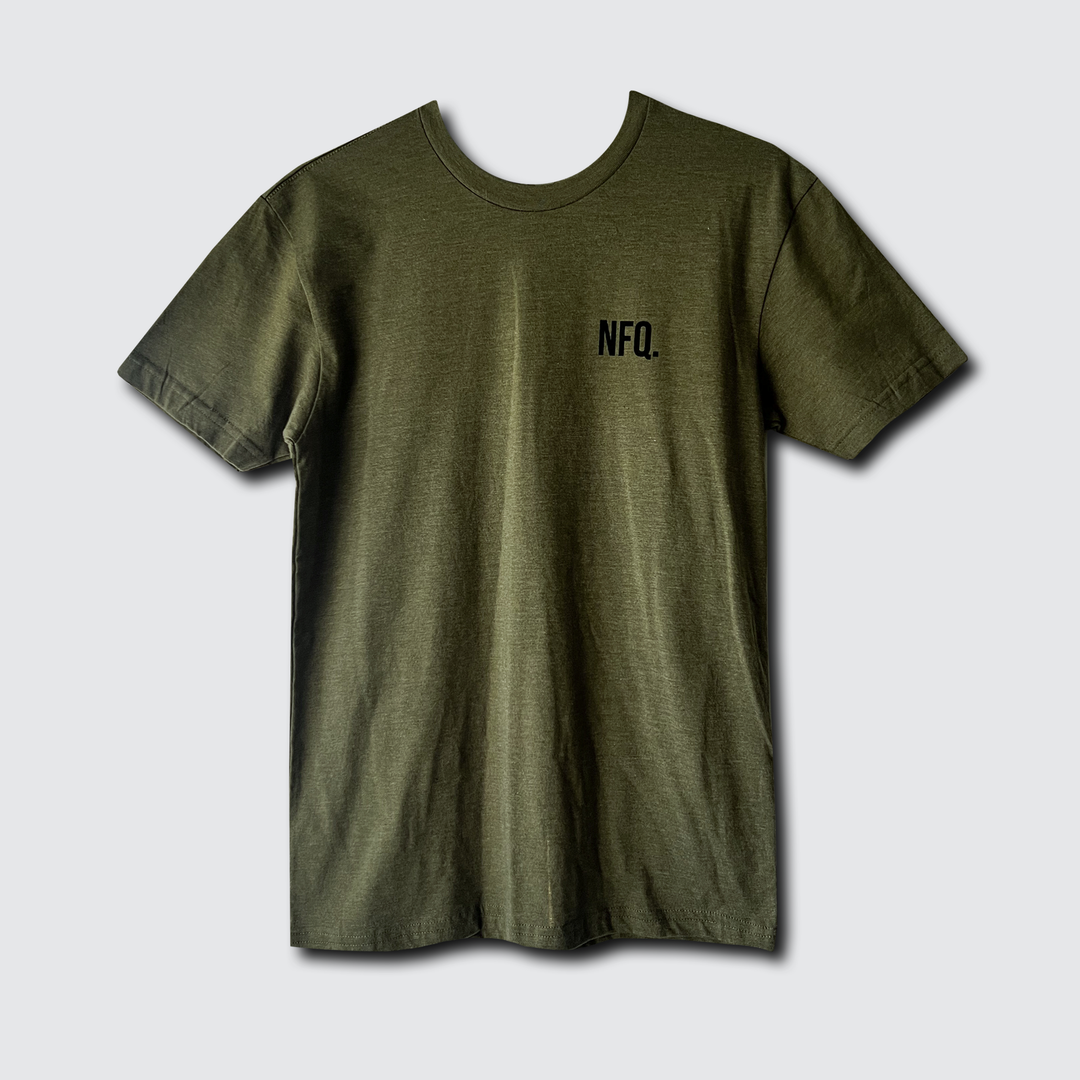 Basic Training Tee - Never Quit OD Green