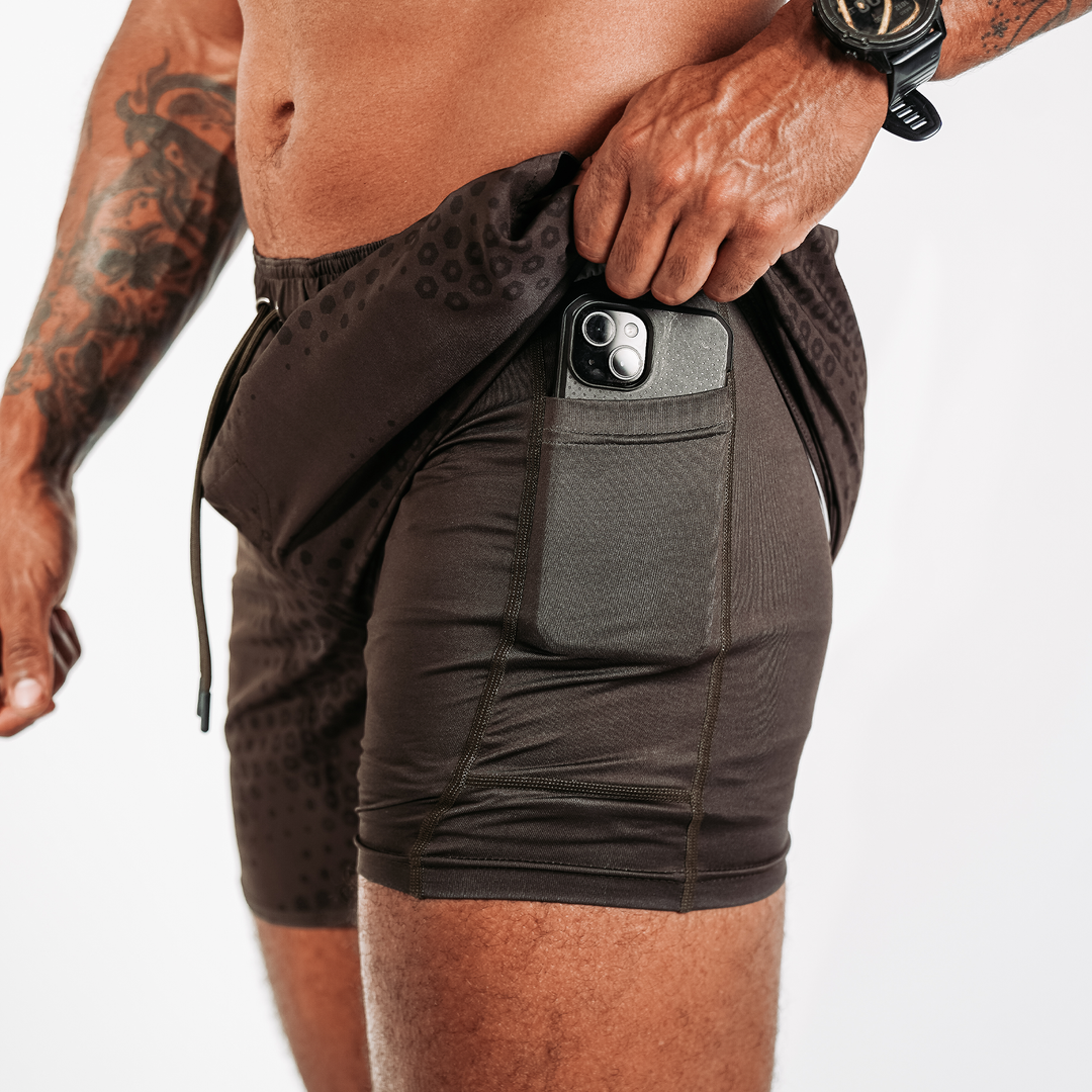 Rattlecam - Patriot Brown Training Shorts