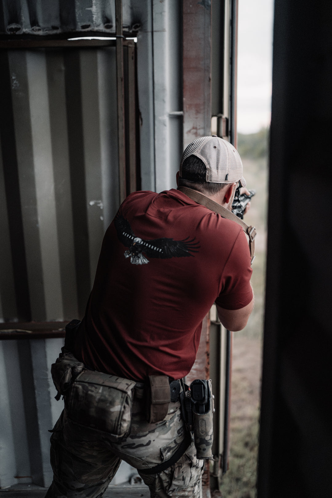 Performance Tee - Liberty Soars Mahogany