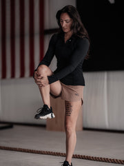 Women's Coyote Brown Training Shorts