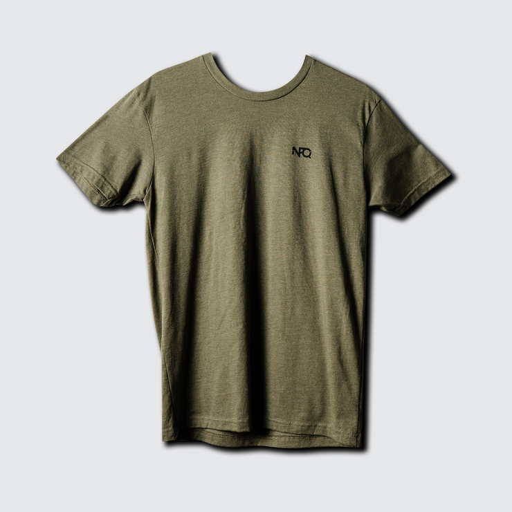 Basic Training Tee - Distressed NFQ Flag OD Green