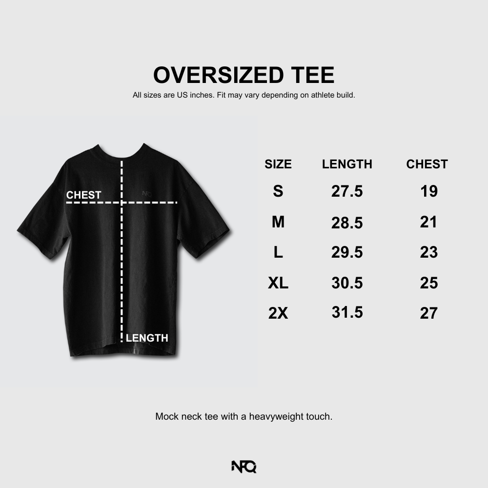 NVRFKNQUIT - Black - Oversized