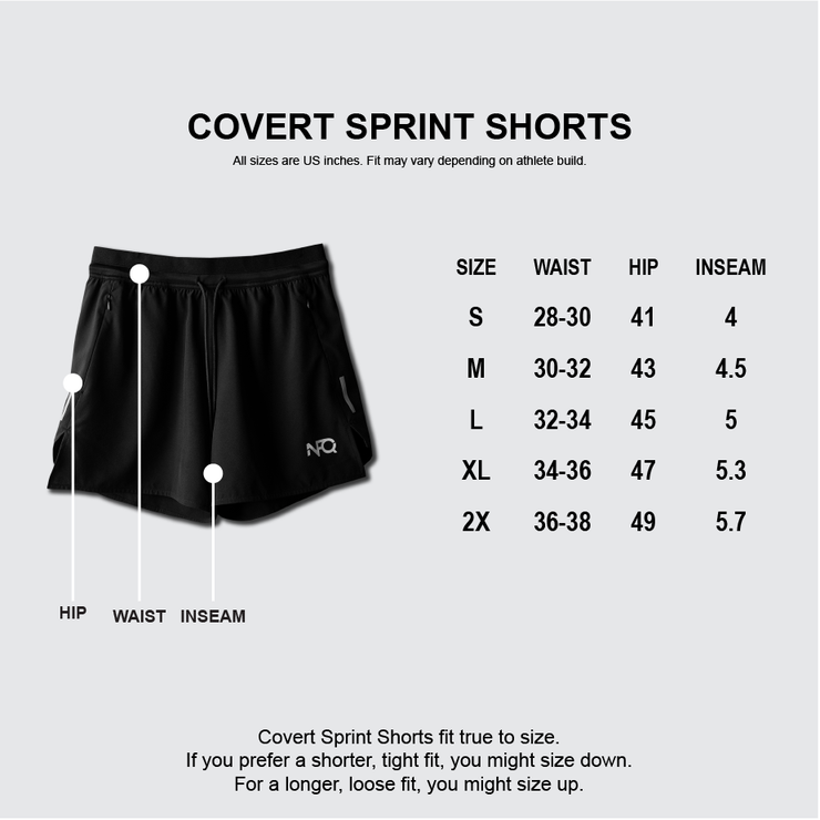 Covert Sprint Shorts - WHITEPHOSPHOR COLLAB