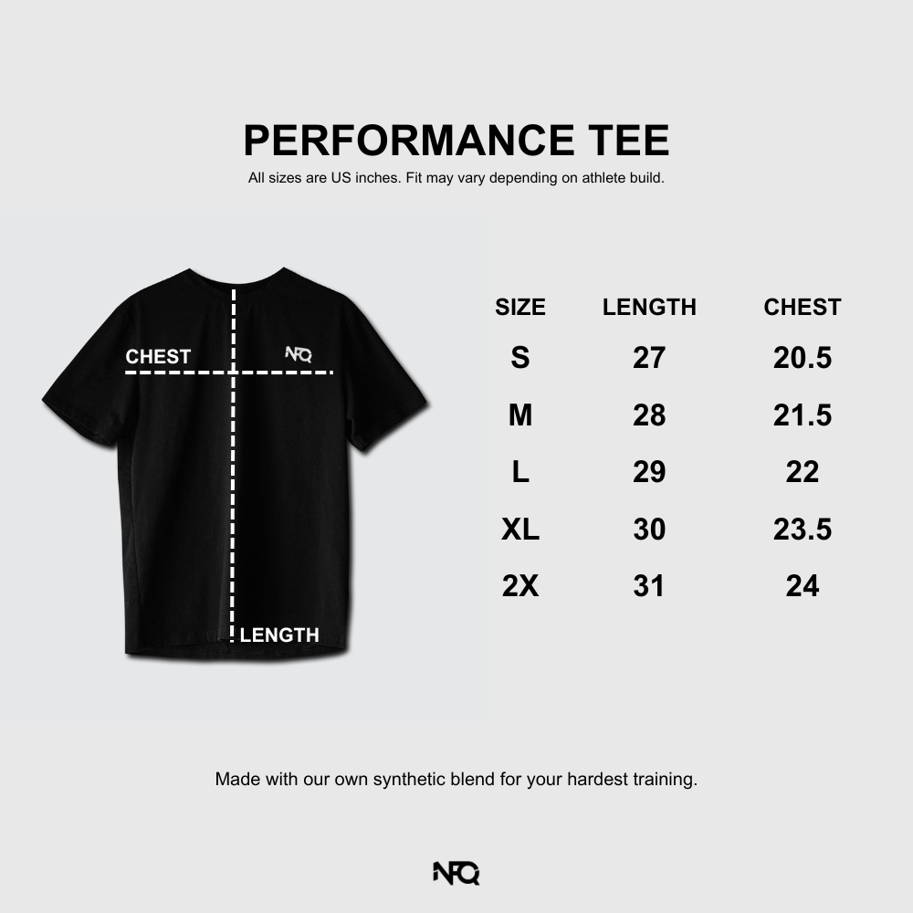 Performance Tee - NeverFuckingQuit Black/White
