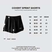 Covert Sprint Shorts - Midnight Tigerstripe