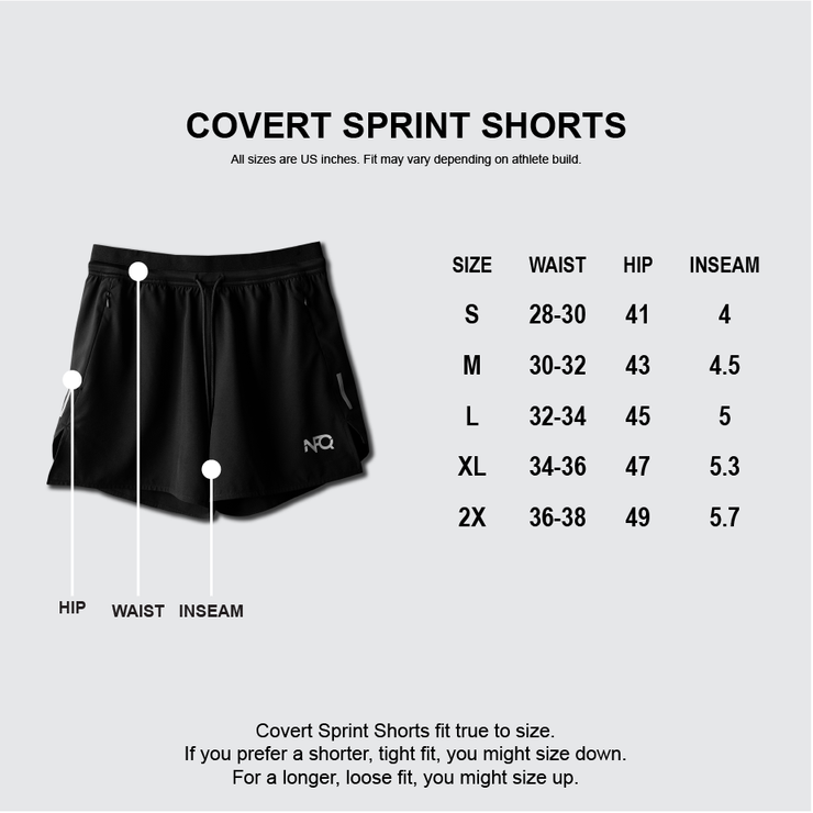 Covert Sprint Shorts - Midnight Tigerstripe