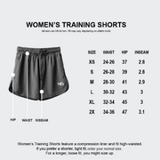 Women's Black/Black Training Shorts