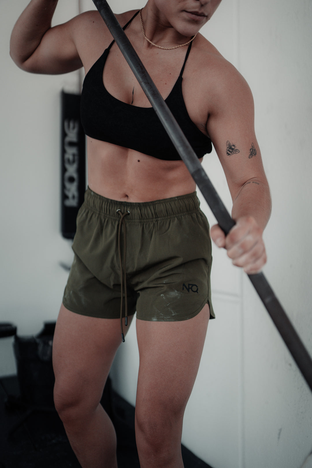 Women's Deep Olive Training Shorts